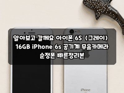 알아보고 갈께요 아이폰 6S（그레이） 16GB iPhone 6s 공기계 무음카메라 순정폰 빠른정리본