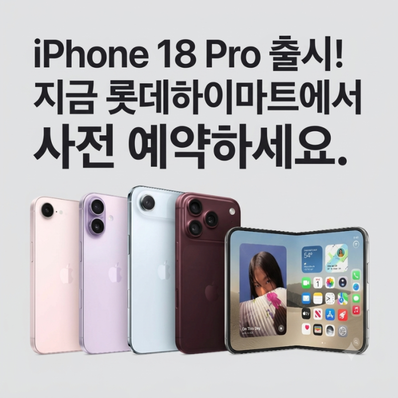 아이폰 18 프로 사전예약 출시일 가격 비교 롯데하이마트 혜택 총정리