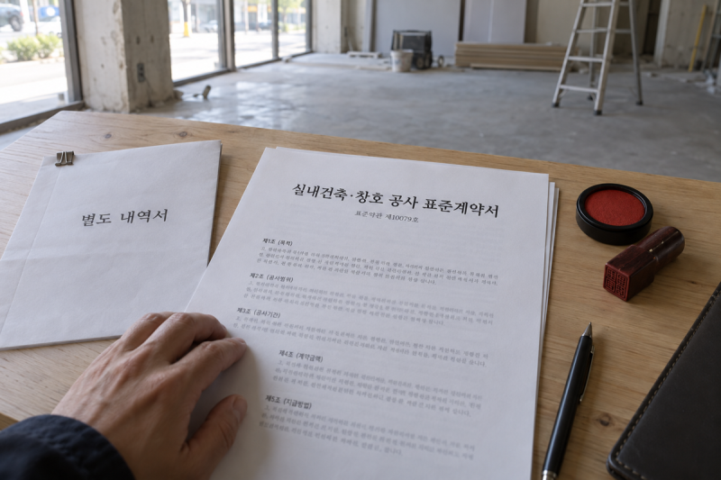 인테리어계약서 확인 항목, 공정표와 추가공사 조항 보는 법