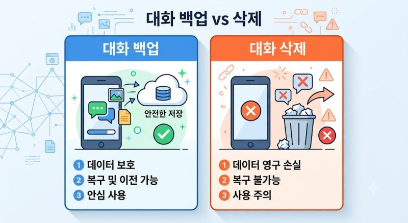 “카카오톡 탈퇴하면 대화내용 정말 사라질까?” — 대화 복구·백업 완벽정리