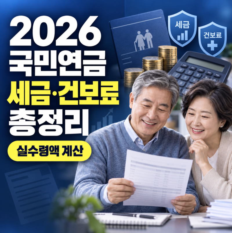 국민연금 많이 받으면 세금·건보료도 오른다? 2026 실수령액 계산법 총정리