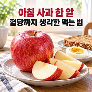 아침 사과, 정말 금사과일까? 혈당이 걱정될 때 더 중요한 먹는 방식과 효능