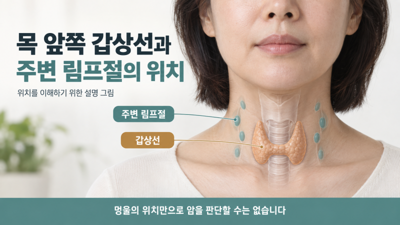 갑상선암 증상, 목에 만져지는 멍울과 피로감의 진짜 의미