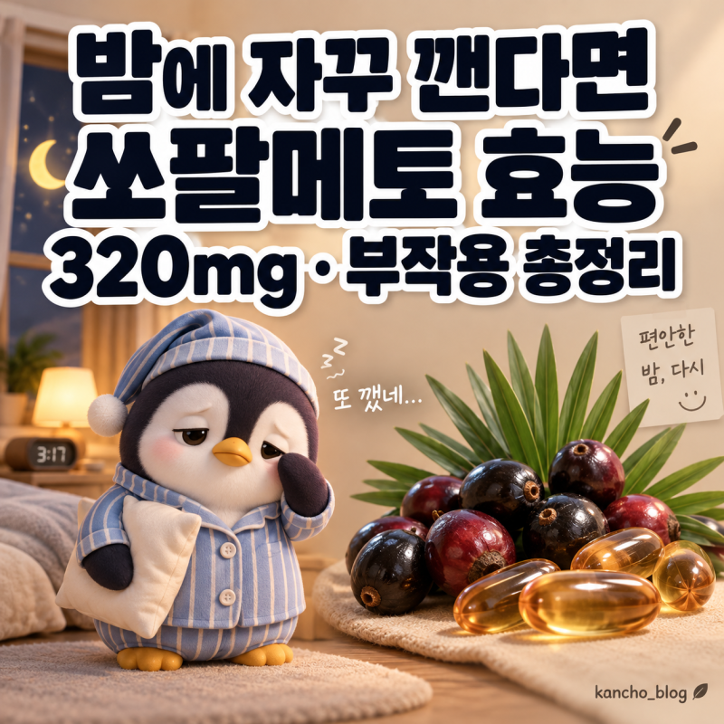 쏘팔메토 효능 부작용｜전립선 영양제, 하루 섭취량, 먹는 시간 총정리