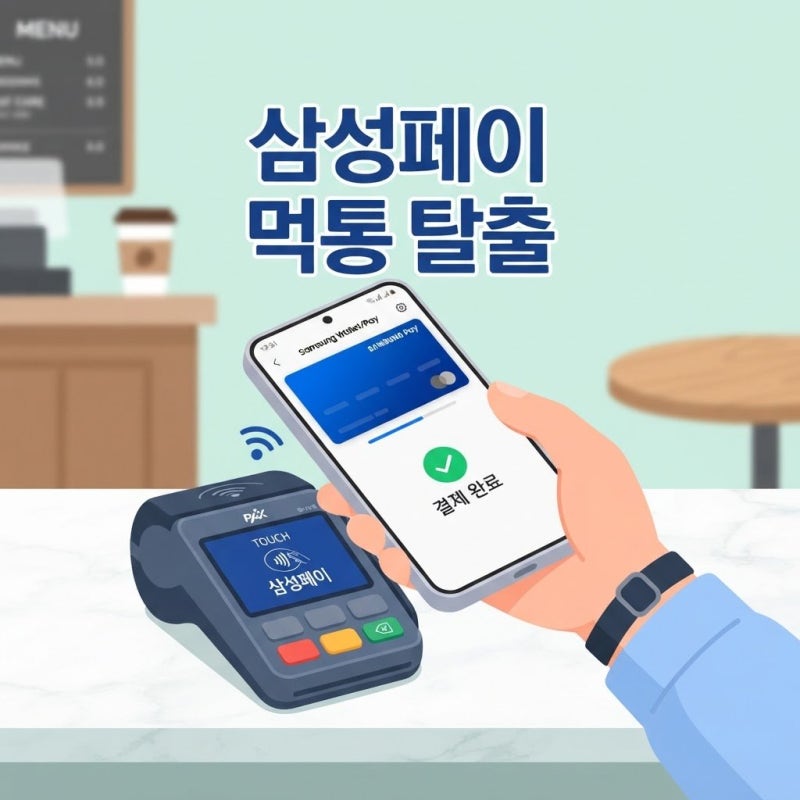 계산대 앞 삼성페이 먹통 오류 당황하지 않고 1분 만에 푸는 법