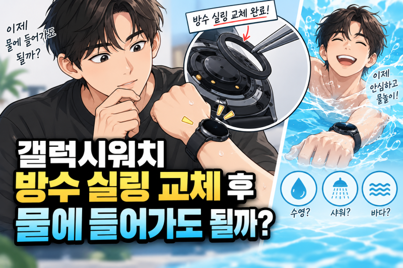 [2026 최신] 갤럭시워치 방수 실링 교체 후 물에 들어가도 되는지 반드시 알아야 할 5가지