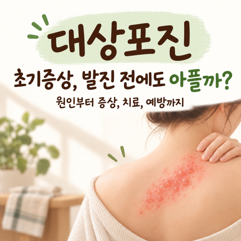 대상포진 초기증상, 발진 전에도 아플까? 원인부터 치료까지!