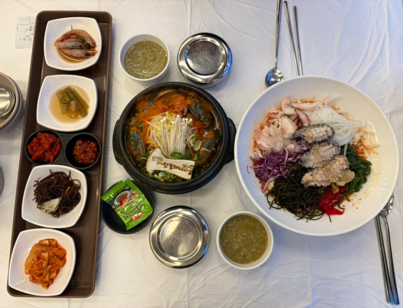 [양양] 양양 맛집 추천 I 낙산 바람꽃 해녀마을에서 전복해물뚝배기, 전복물회 먹고 온 후기