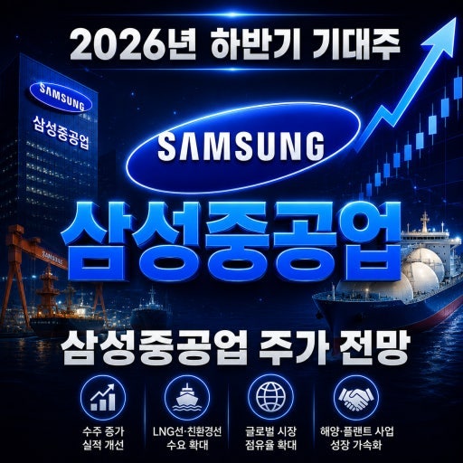 삼성중공업 주가 전망 2026: 실적과 수주잔고로 보는 핵심 3가지