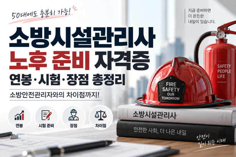 50대에 따면 평생 써먹는다? 소방시설관리사 연봉·노후 전망 알아보니
