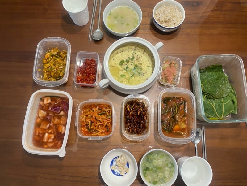 집에서 전자렌지 뚝배기 계란찜 간맞추기