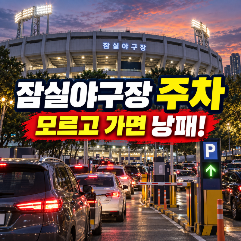 잠실야구장 주차 총정리｜경기 당일 6,000원·만차 시 주변 주차장 추천