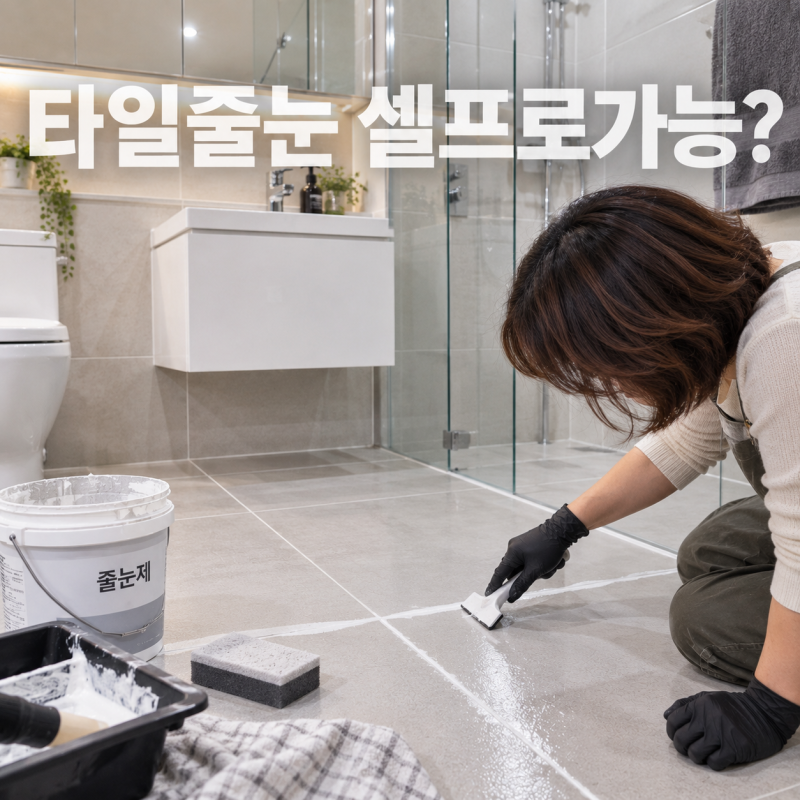 화장실벽줄눈 셀프 가능할까? 실패 줄이는 시공 순서