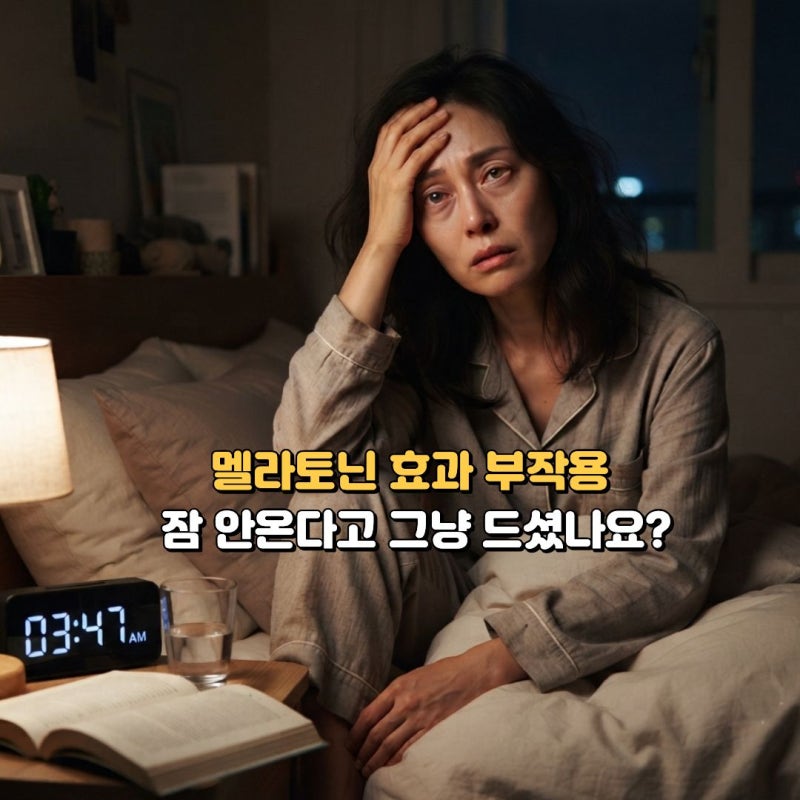 멜라토닌 효과 부작용 총정리, 이것 모르고 드시면 안됩니다