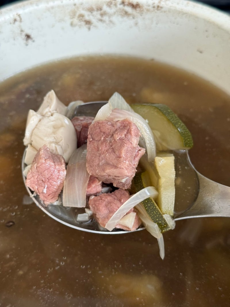 고기 듬뿍! 단백질 채우는 맑은 순두부국 만들기