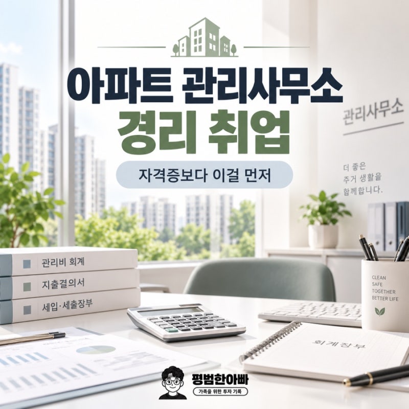 아파트 관리사무소 경리 취업 자격증보다 이걸 먼저 보세요
