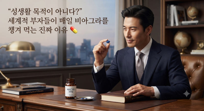 "성생활 목적이 아니다?" 세계적 부자들이 매일 비아그라를 챙겨 먹는 진짜 이유