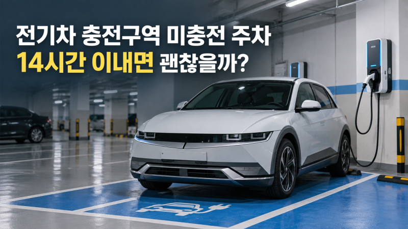 전기차 충전구역 미충전 주차｜14시간 이내면 신고·과태료 없을까?