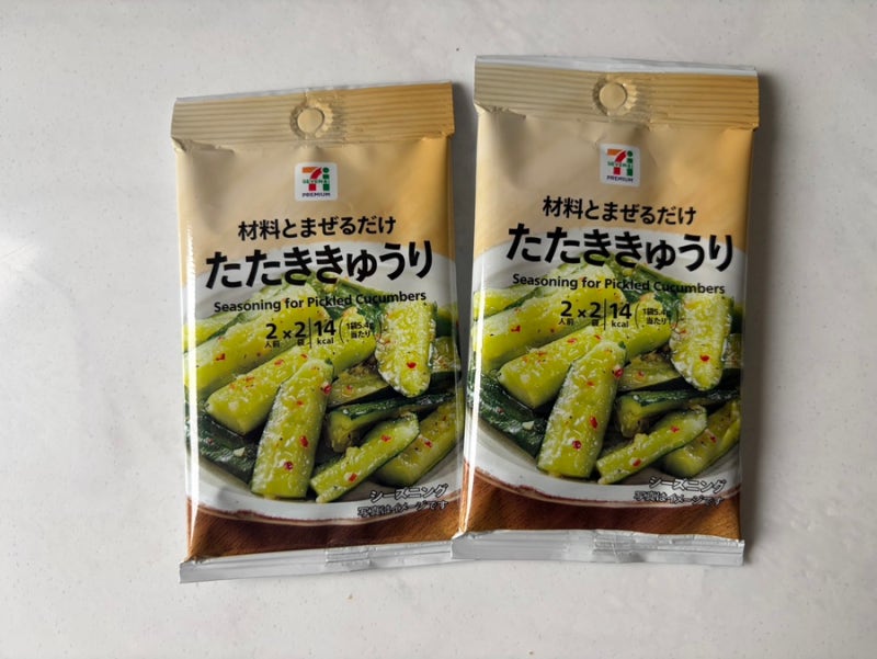 일본 오이무침 오이탕탕이 세븐일레븐 타타키큐리 소스