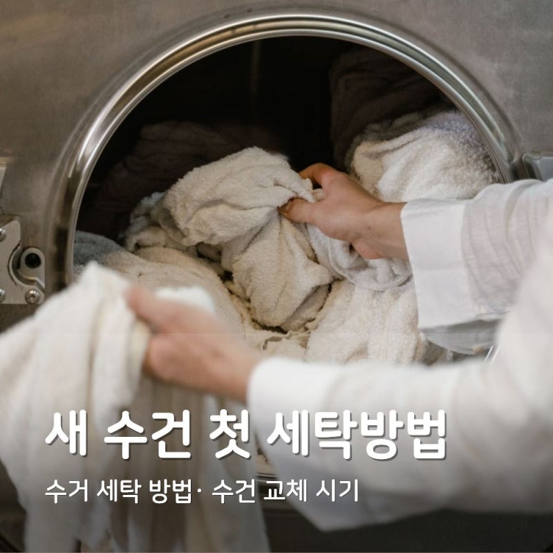 새 수건 첫 세탁 방법｜첫 수건 세탁 방법부터 수건 교체 시기 알아보기
