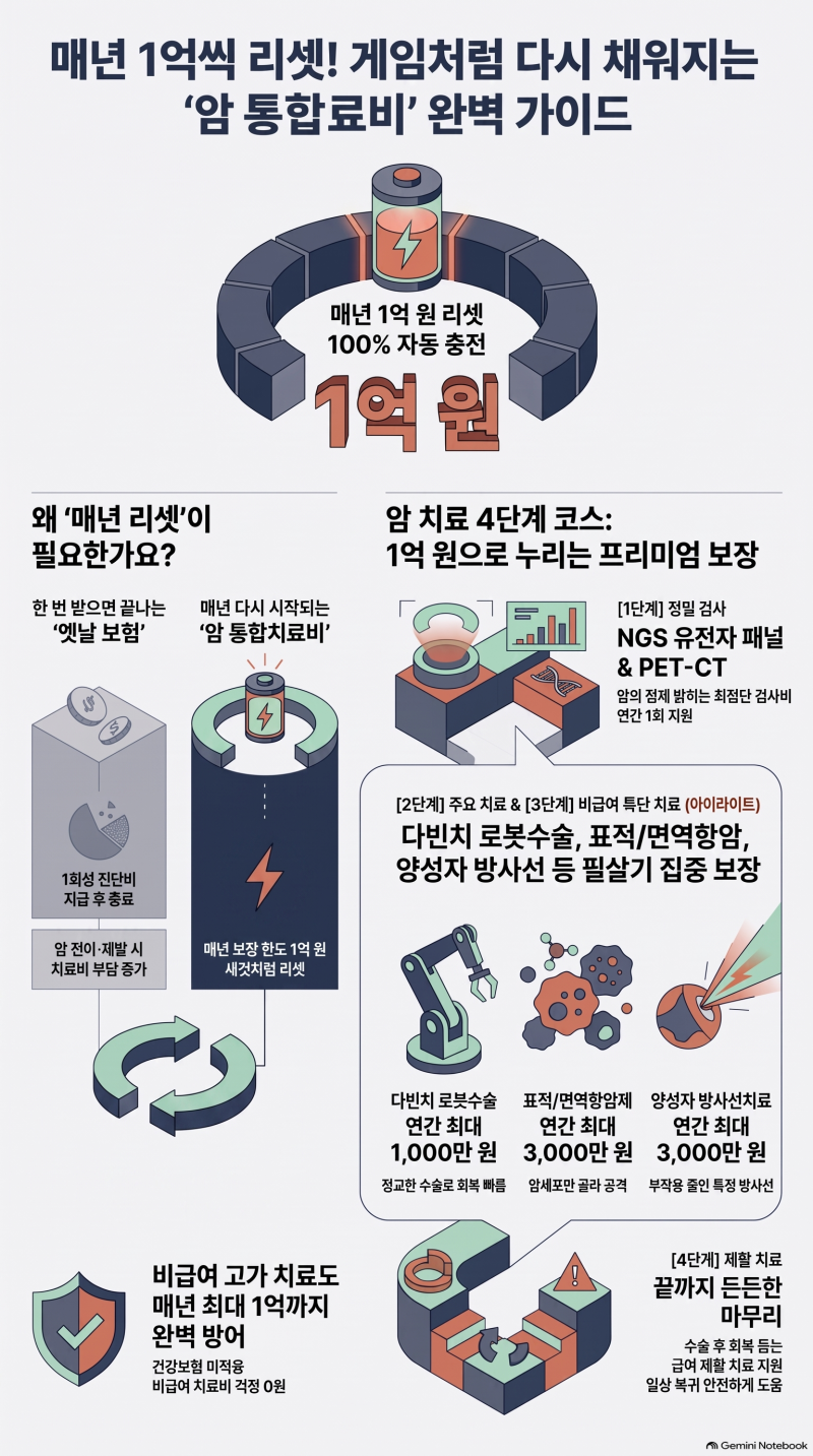 [암테크 특집 #4] 게임 아이템처럼 매년 1억씩 리셋?! 중학생도 3분 만에 이해하는 '암통합치료....