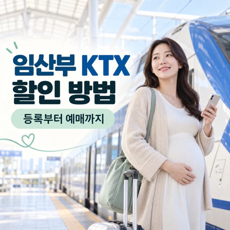 임산부 KTX 할인 방법, 코레일 등록부터 예매까지