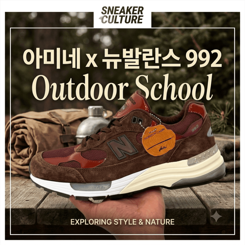 992의 화려한 변신! 아미네 x 뉴발란스 992 '아웃도어 스쿨' 역대급 디테일 분