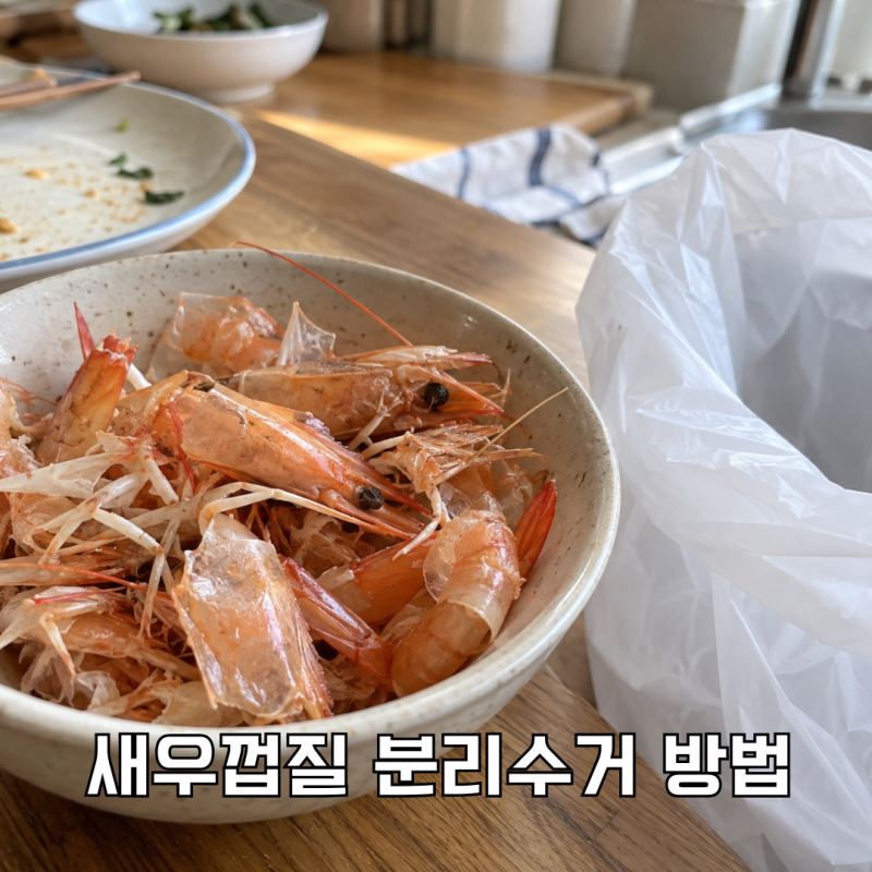 새우껍질 분리수거, 머리와 꼬리도 일반쓰레기일까요?