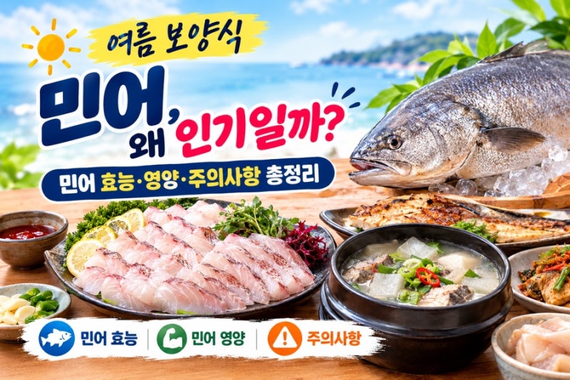여름 보양식 민어, 왜 인기일까? 민어 효능·영양·주의사항 총정리