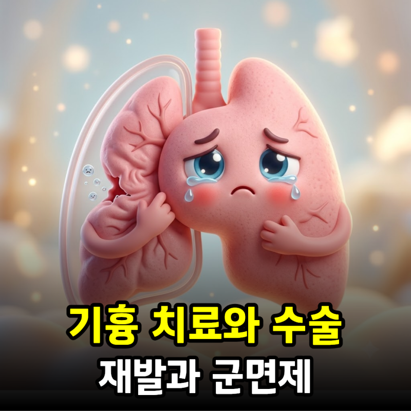기흉 치료와 수술, 재발과 군면제