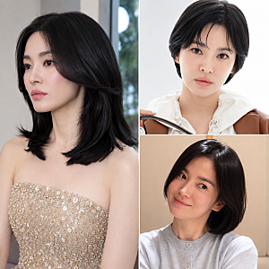 가을 헤어스타일 송혜교 단발 3가지 기장 비교, 내 얼굴형에 맞는 단발은?