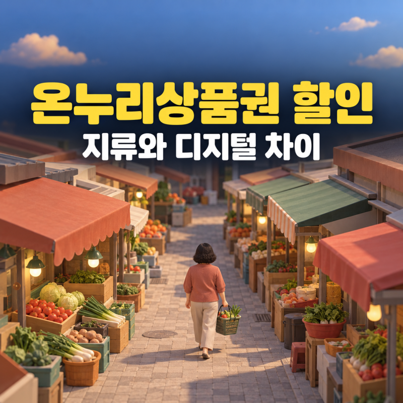 온누리상품권 할인 구매 한도 사용처, 지류랑 뭐가 다른가