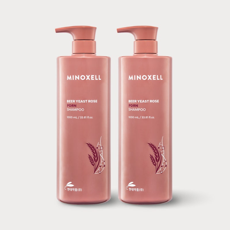 현대약품 마이녹셀 맥주효모 로즈PDRN 탈모샴푸 1000ml 실제 사용기