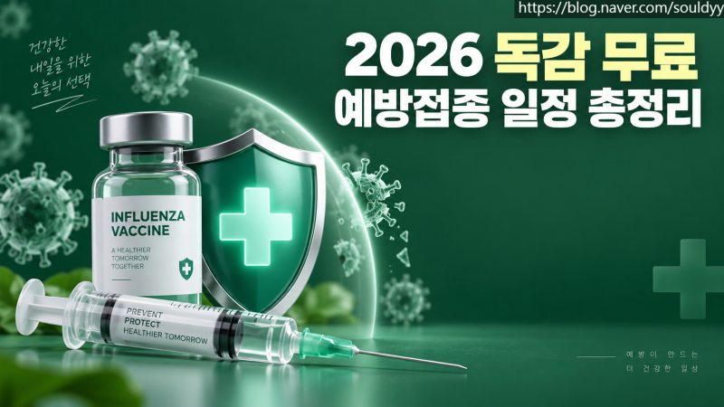 2026 독감 예방접종 무료 대상자 나이 및 국가예방접종 시기 위탁의료기관 찾기