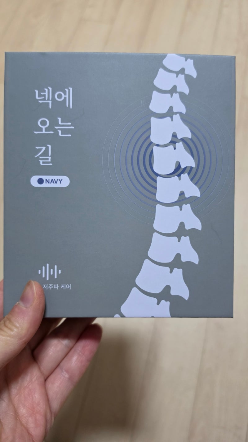 [일상] 카카오톡 선물로 받은 루오딘 무선 저주파 목 마사지기_사무실에서 목 마사지하기!