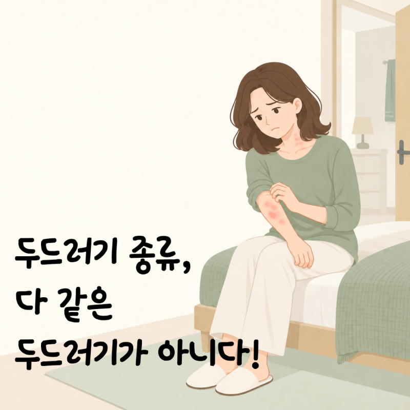 두드러기 종류, 다 같은 두드러기가 아니다! 갑자기 올라오는 피부 팽진, 원인과 종류는?
