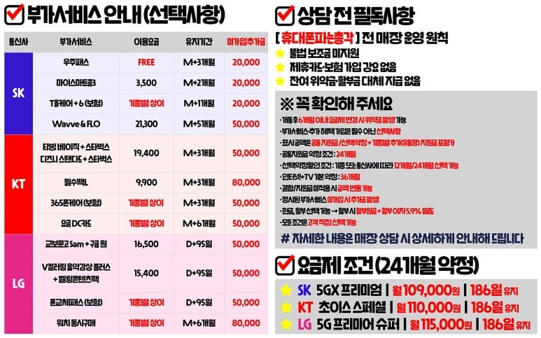 휴대폰 판매점이 알려주는 연령대별(청소년·군인·어르신) 가장 가성비 좋은 요금제 조합 추....