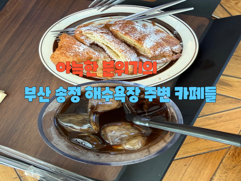 "아늑한 분위기의 부산 송정 해수욕장 주변 카페들"