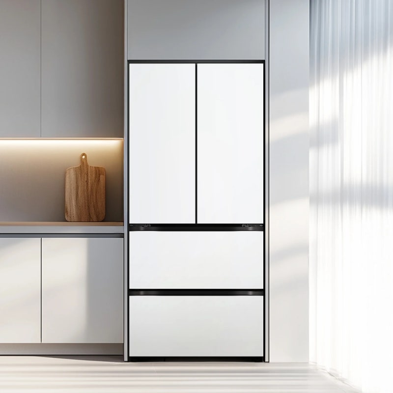 LG 김치냉장고 렌탈 오브제컬렉션 김치톡톡 480L 4도어 김치통 14개 층별 분리보관 Z484MQQ172S