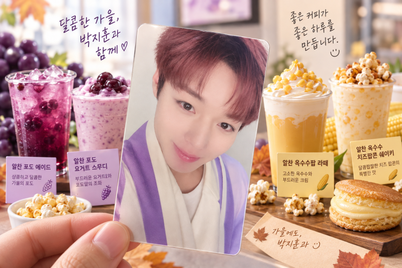 박지훈, 더벤티 가을 신메뉴 포도·옥수수 메뉴는 어떻게 구성됐을까요?