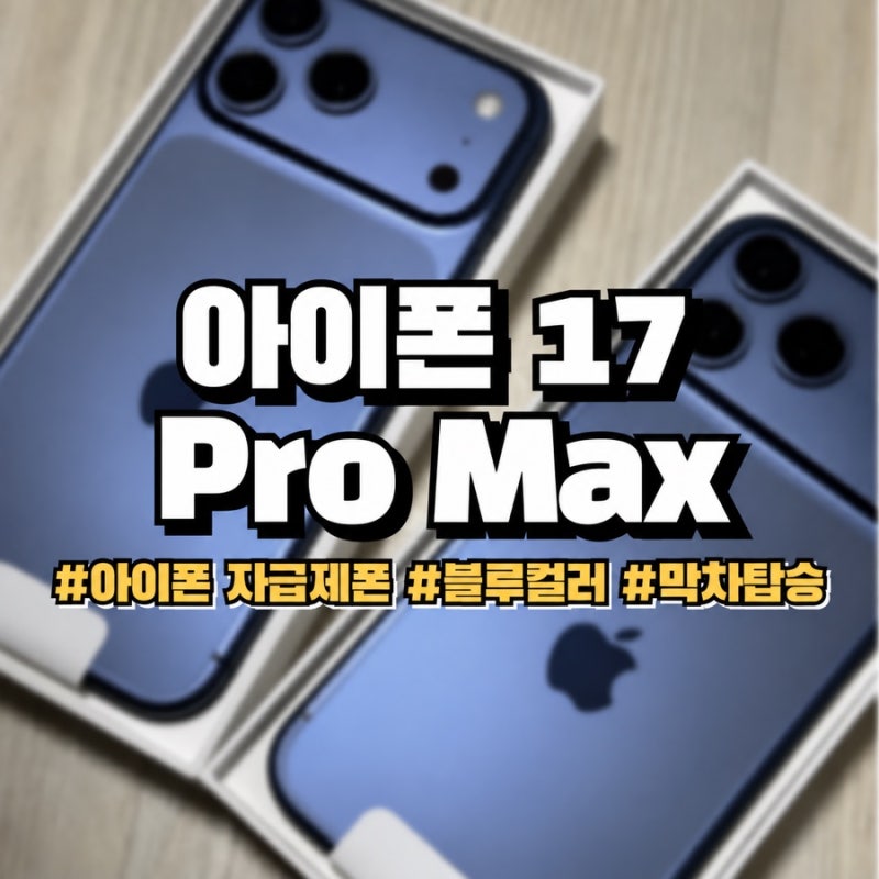 아이폰 18 출시 전 17 Pro Max 256GB 산 이유, 딥블루 색상 구매