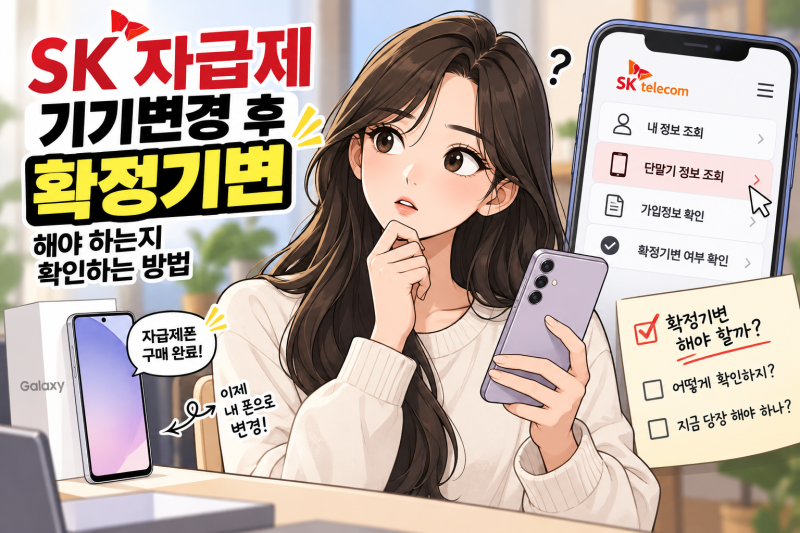[2026 최신] SK 자급제 기기변경 후 확정기변 안 하면 손해보는 이유 TOP 3