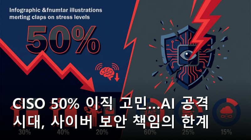 CISO 50% 이직 고민…AI 공격 시대, 사이버 보안 책임의 한계