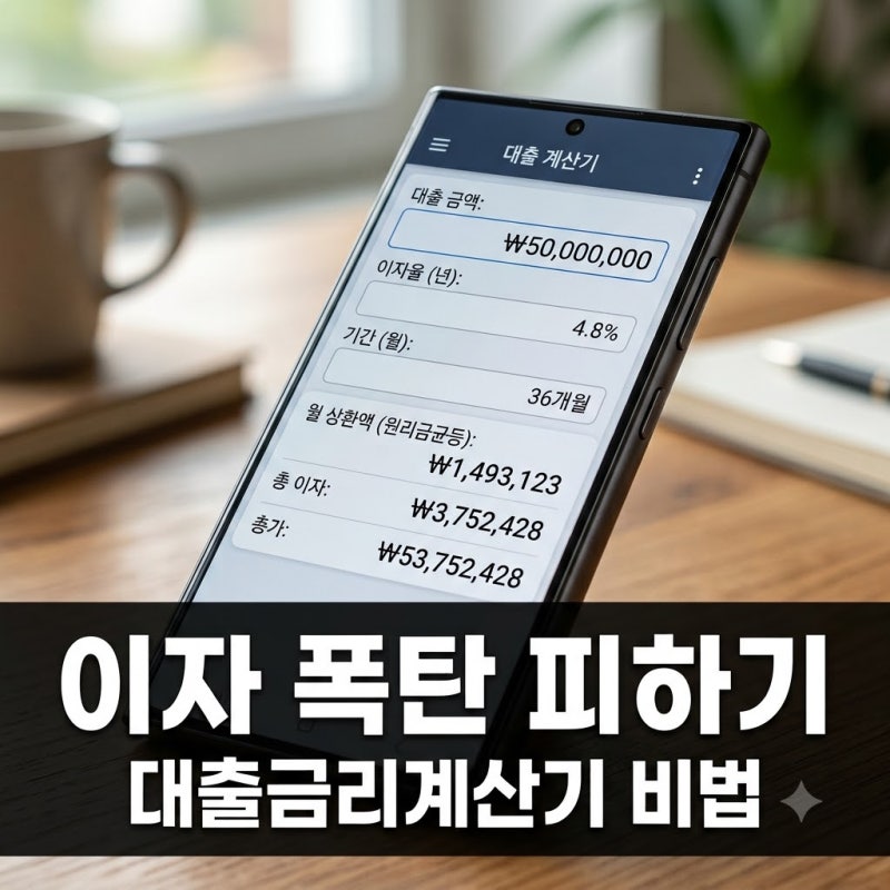 "이자만 1,200만원 차이?" 대출금리계산기 돌려보고 깜짝 놀란 이유..