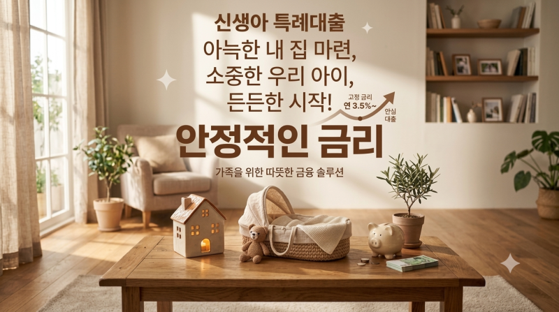 "연 1%대 금리로 내 집 마련? 신생아 특례대출 자격 조건부터 신청 후기 총정리"