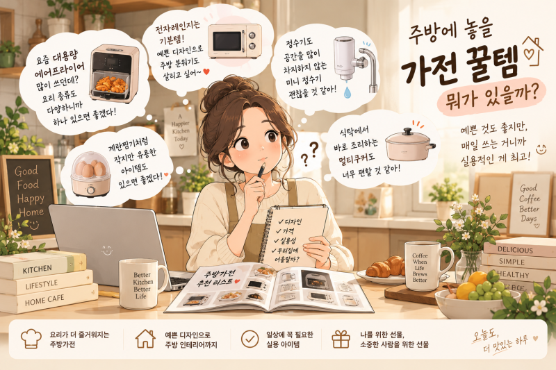 10만원대 주방가전 추천 BEST 3｜에어프라이어·전자레인지·미니 정수기 ㅣ 계란찜기 멀티쿠....