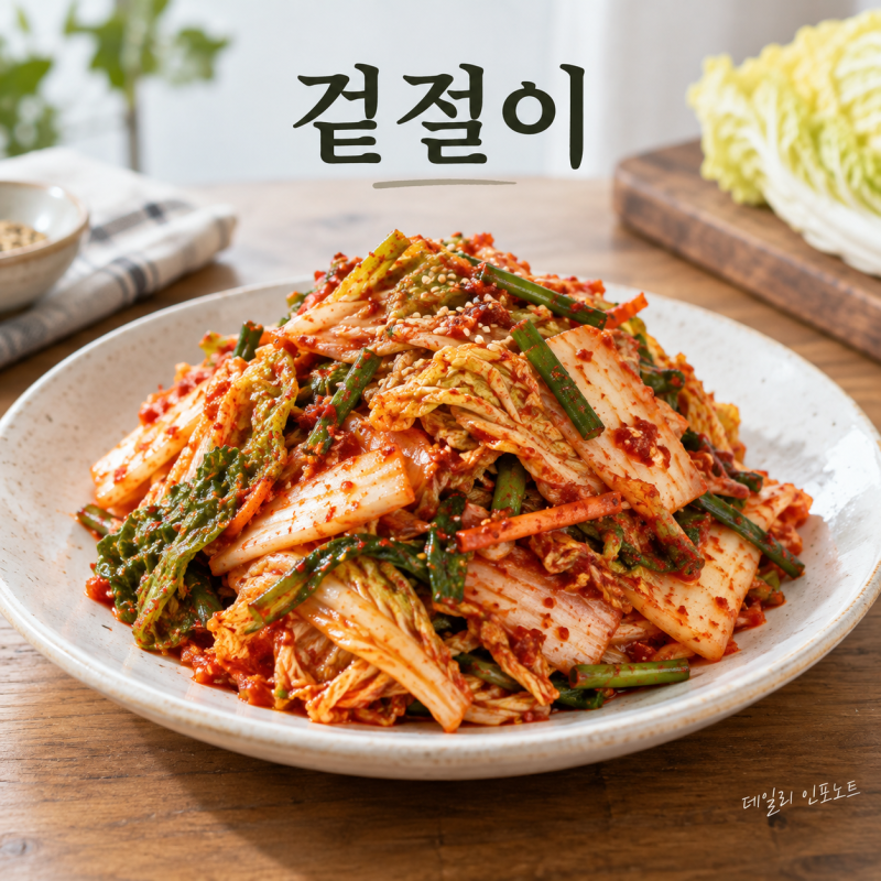 알배추 겉절이, 양념은 진한데 싱겁다면… 물기부터 확인하세요