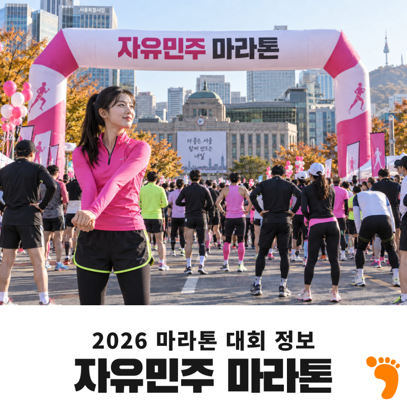 "서울광장 출발인데 4만원?" 자유민주 마라톤 구성 열어봤다