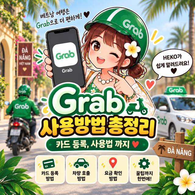 베트남 다낭 그랩 사용법 총정리｜동남아 필수 어플 그랩에 대한 모든 것