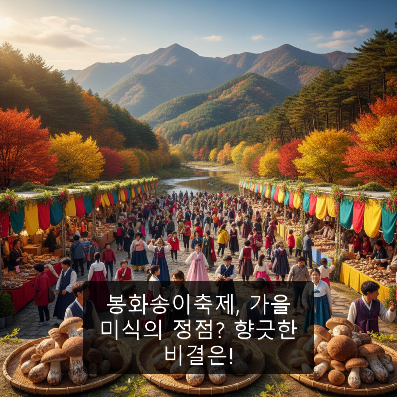봉화송이축제, 가을 미식의 정점? 향긋한 비결은!